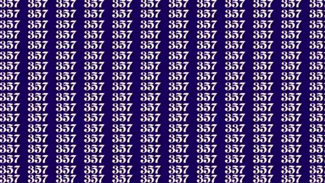 Iluzie optică | Doar cei cu ochi de vultur descoperă numărul 337 în 12 secunde