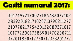 Test de inteligență | Găsiți numărul 2017 în 40 de secunde!