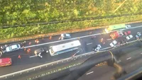 Traficul este BLOCAT  pe A2 după un accident în lant