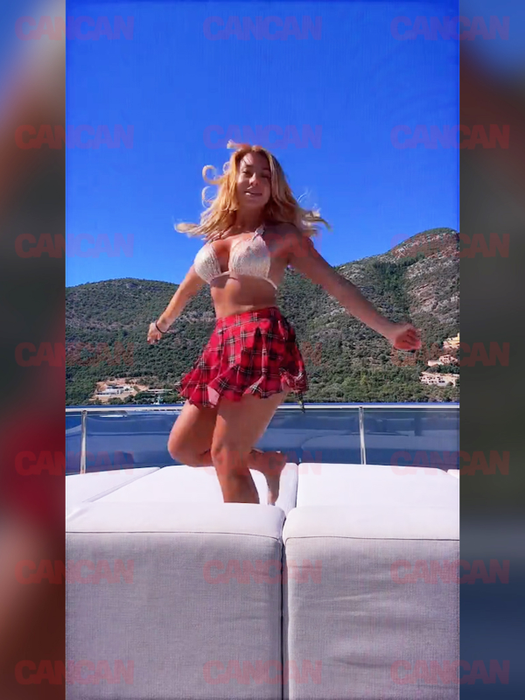 Roxana Dobrițoiu, plină de energie pe yachtul lui Oancea Tinmar, regele energiei