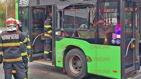 NEWS ALERT! Grav accident în Drumul Taberei! Un autobuz s-a ciocnit cu un tramvai, mai mulți pasageri au fost răniți