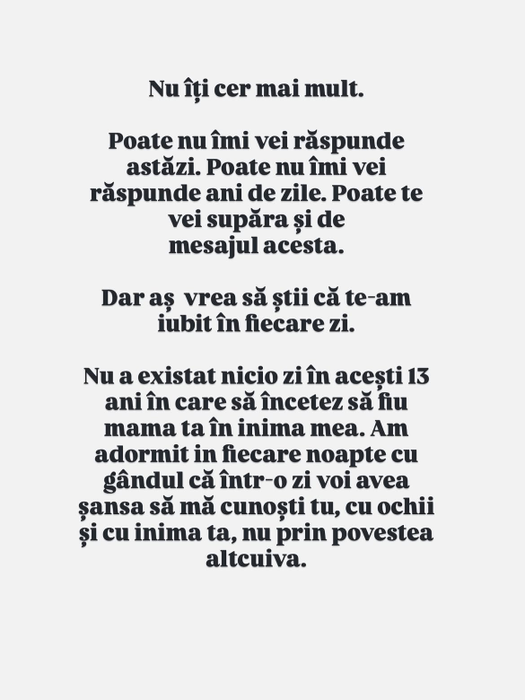 Roxana Blagu, mesaj emoţionant de majoratul fiicei ei: „Uşa mea nu s-a închis niciodată pentru tine, Oana mea!”