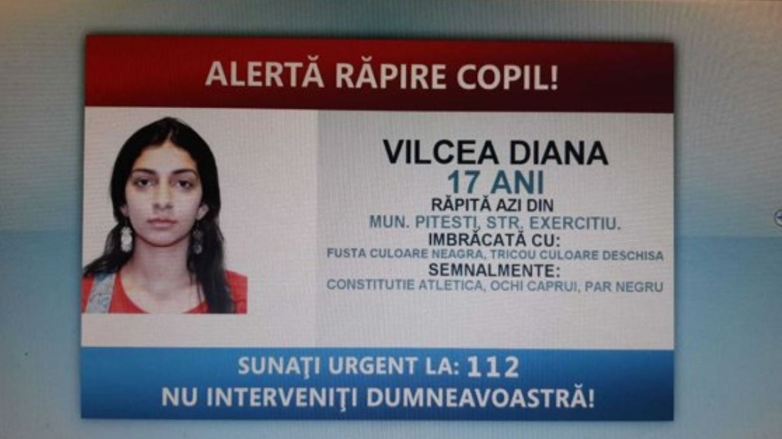 Incredibil! Unde a fost găsită Diana, fata de 17 ani căutată în toată țara