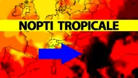 Revin nopțile tropicale în România! Nou cod galben de caniculă emis de ANM