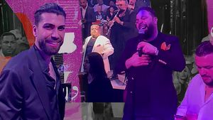 Botezul anului! Salam, Minune și Tzancă au cântat pentru micuțul lui Bombo și al Alexandrei Pastramă! Avem imaginile exclusive!