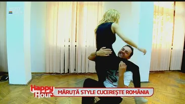 Măruţă, dans cu Bălanca - el cu mâna pe fundul ei, ea cu piciorul unde-l doare mai tare! Uite reacţia lui Keo, dar şi a Biancăi!