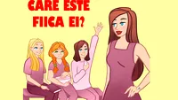 Test de logică | Care dintre aceste 3 fete este fiica femeii din imagine?