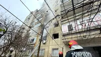 Incendiu de proporții în Capitală! Un bărbat și-a dat foc la propriul apartament