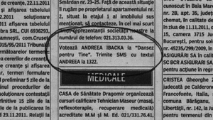 Andreea Ibacka, promovata in ziare pentru a castiga "Dansez pentru tine"! Apare la "mica publicitate"! Uite ce anunt a aparut!