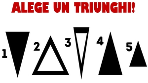 Test psihologic | Alege un triunghi dintre cele 5 și vei afla ce fel de om ești, de fapt