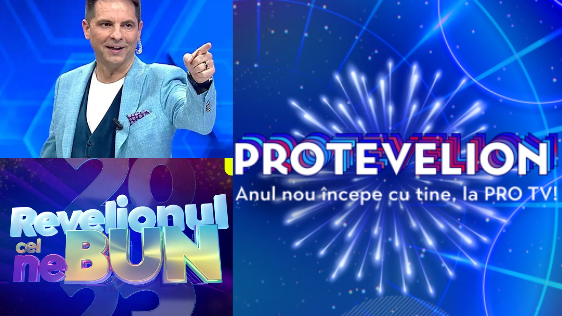 Program TV de Revelion. Ce se difuzează pe PRO TV și Antena 1, pe 31 decembrie 2022