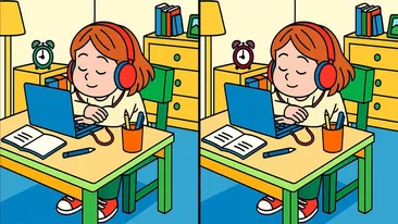 Test de inteligență | 3 diferențe în 23 de secunde: Le puteți identifica pe toate?