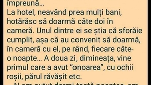 Bancul de weekend: „Patru prieteni își petrec vacanța împreună”