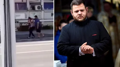 Preotul care și-a agresat soția pe stradă în Bacău, probleme cu legea. A avut scandal cu Poliția Română