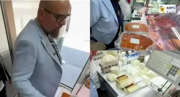 Salam românesc doar pe etichetă! Cum i-a ”prins” Piedone