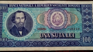 Amintiri din trecut. La ce preț se vinde o bancnotă de 100 de lei din 1966, cu chipul lui Nicolae Bălcescu, acum, în 2023