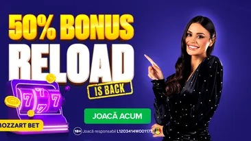 (P) RELOAD 50% la Mozzart Bet – Vineri devine ziua ta norocoasă!