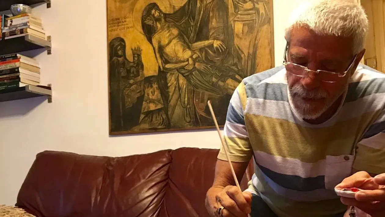 ''State de România'' şi-a surprins fanii cu noua sa ocupaţie! Uite ce icoane frumoase pictează actorul