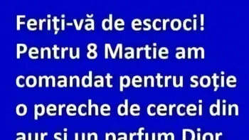 Bancul de weekend | Escrocherie de 8 Martie