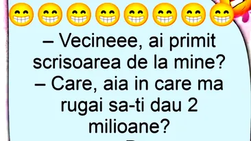 BANC | Vecineee, ai primit scrisoarea de la mine?