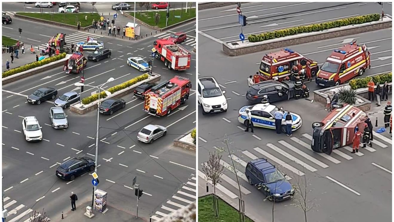 BREAKING NEWS. Accident grav în Capitală, pe Calea 13 Septembrie