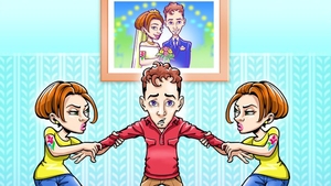 Quiz fulger | Care dintre cele două femei e nevasta tânărului din imagine?