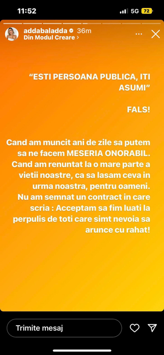 Adda a răbufnit! Artista a tras un semnal de alarmă în ceea ce privește abuzul din mediul online