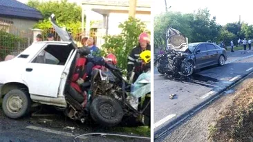 Un polițist din Galați a provocat un accident mortal, iar Dacia în care erau victimele s-a rupt în două. Gestul emoționant făcut de agent înainte de impactul devastator