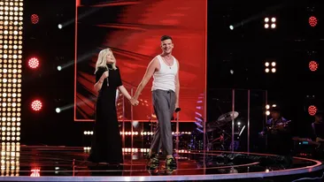 Momentul în care Loredana și Tudor Chirilă se sărută pasional la Vocea României! Reacția fabuloasă a juraților Pro TV. VIDEO