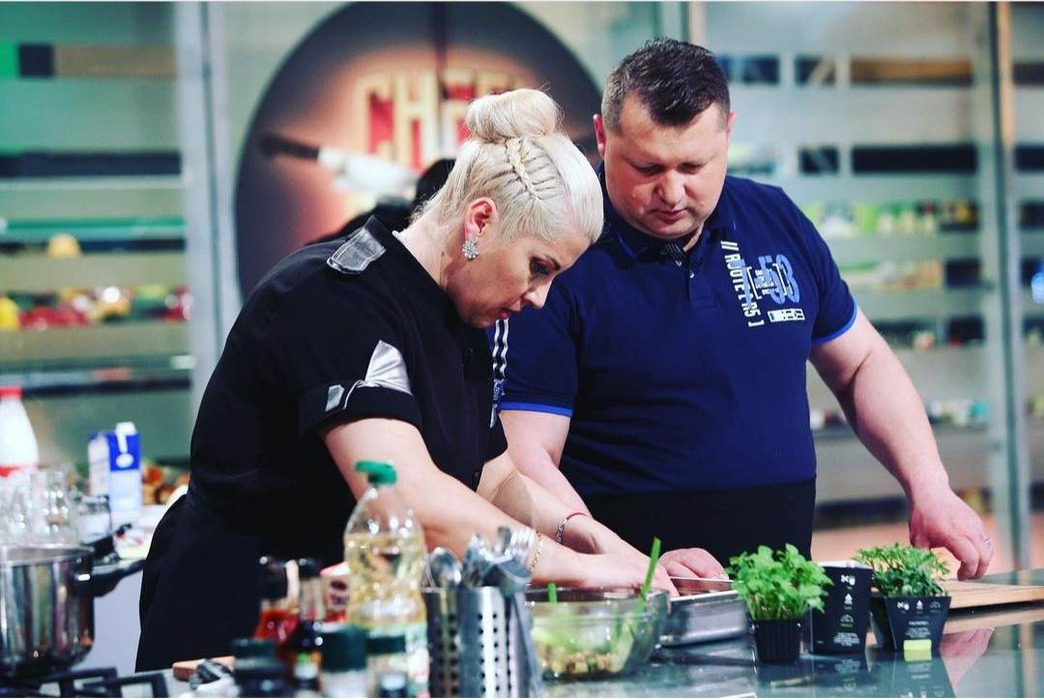 Florica Boboi, alături de fratele său. Foto: Instagram