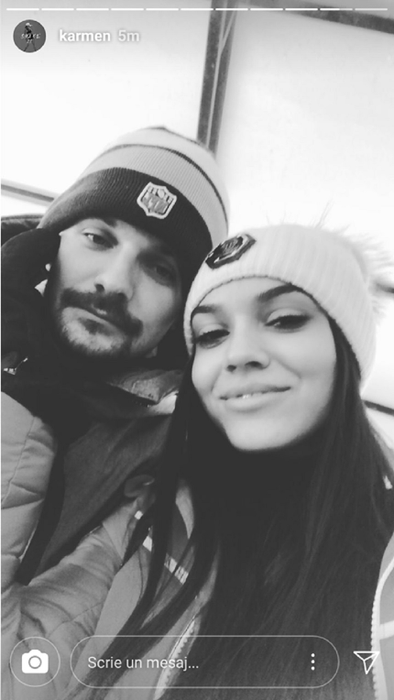 Karmen şi iubitul ei, Bogdan Daragiu. Sursa foto: Instagram