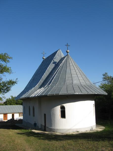 Biserica din Curături, unde a avut loc botezul