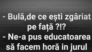 BANC | "Bulă, de ce ești zgâriat pe față?"