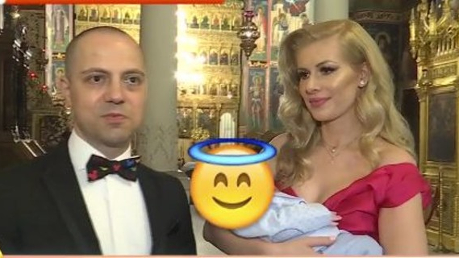 Dan Badea și-a botezat băiețelul! Soția lui a avut o apariție extrem de sexy