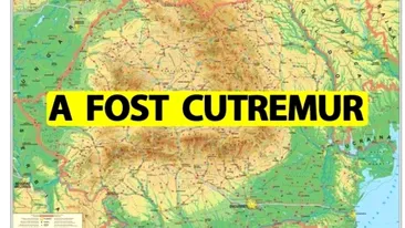 Ultima oră. Cutremur în România, într-o zonă neobișnuită