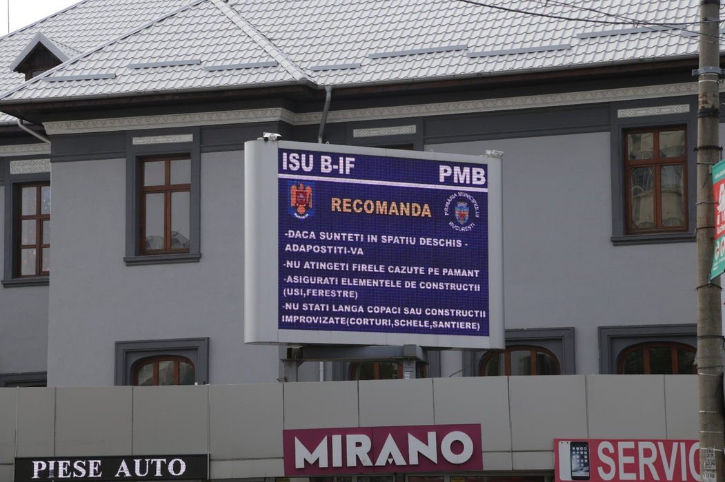 ISU Bucureşti - Ilfov anunţă populaţia să se pună la adăpost