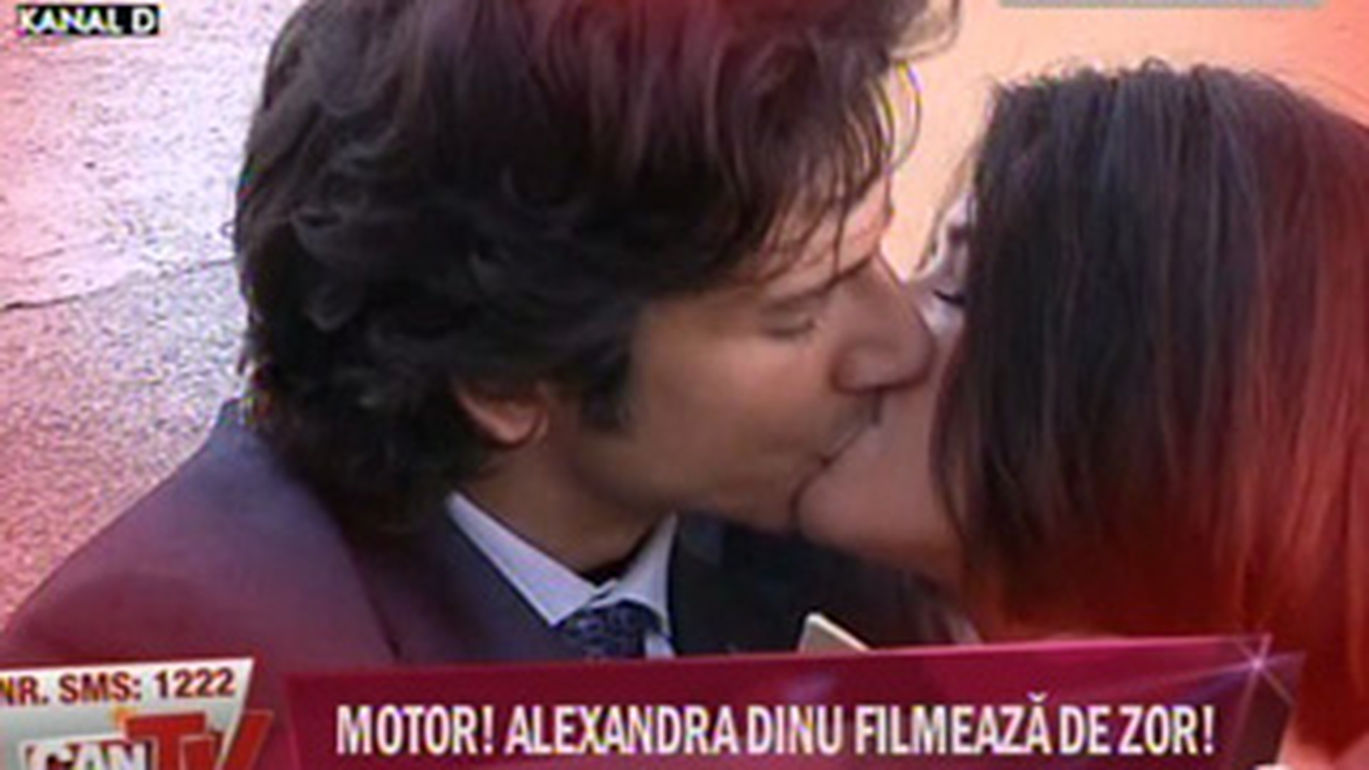 VIDEO Alexandra Dinu asa cum n-ai mai vazut-o! Uite cum arata bruneta si cum saruta cu foc un actor italian in timpul filmarilor la noua ei pelicula!