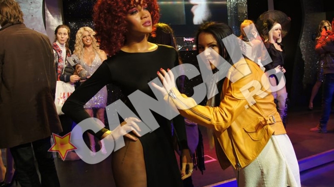 S-au distrat la Londra, zilele trecute!  Logodnica lui Tamas a pipait-o pe Rihanna pe sani!