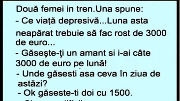 BANC | Două femei în tren: Luna asta trebuie să fac rost de 3.000 de euro