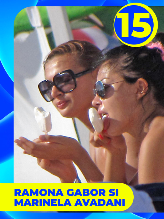 TOP 30 de vedete care au găsit soluţia perfectă împotriva caniculei! Roxana Vancea, Monica Gabor sau Laura Cosoi, show cu îngheţată şi… 