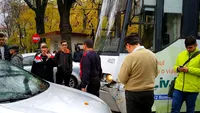 Accident în Capitală! Un tramvai a intrat în plin într-o maşină