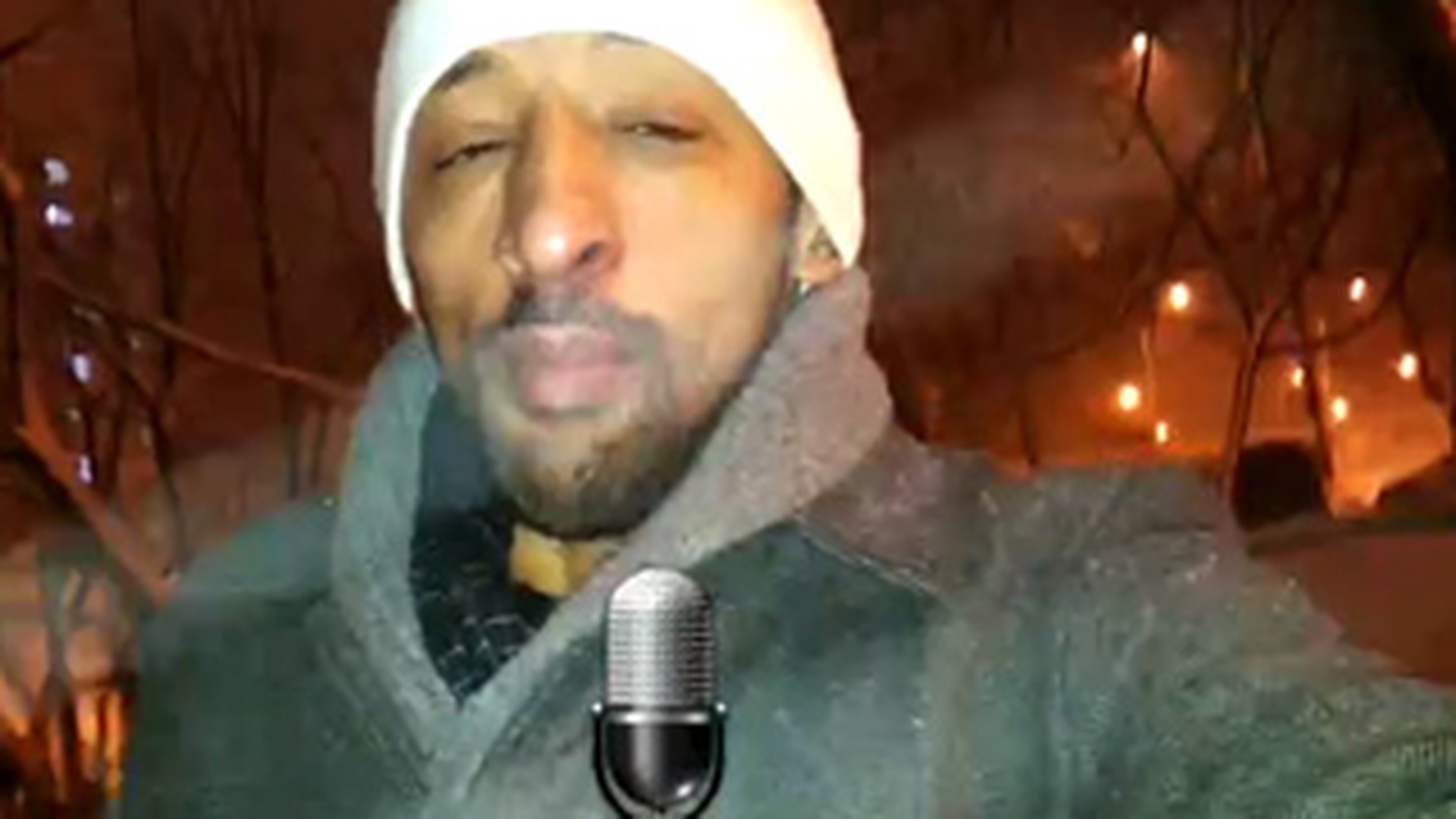 VIDEO Lui Kamara ii arde de glume in plin viscol! "Buna dimineata, Romania! Direct din zapada va spun cateva bancuri"