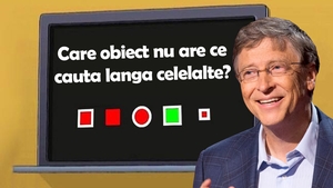 Testul IQ al lui Bill Gates | Ce obiect geometric dintre cele 5 nu are ce căuta lângă celelalte 4?