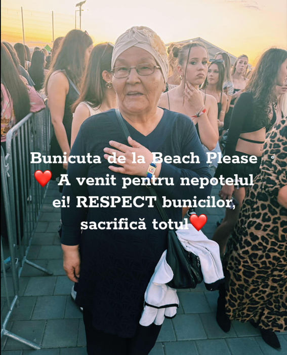 Povestea bunicuței de la Beach, please! care a devenit virală după ce și-a însoțit nepotul la festival. Ce cadou i-a făcut Selly