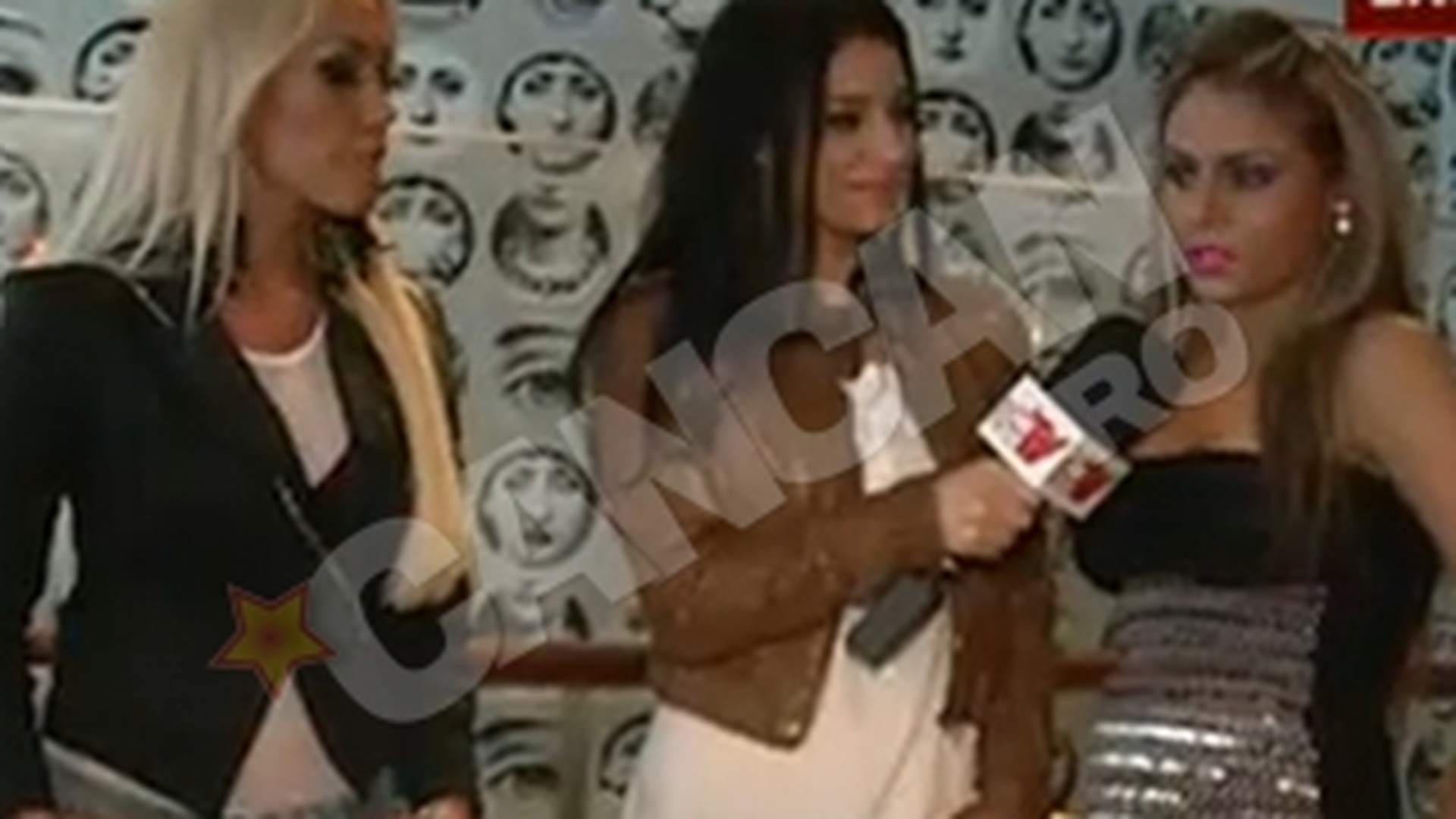 VIDEO SHOW INCREDIBIL! Fosta blonda a lui Ogica i-a spart un ou in fata Madalinei Secuianu, in direct la CANCAN TV