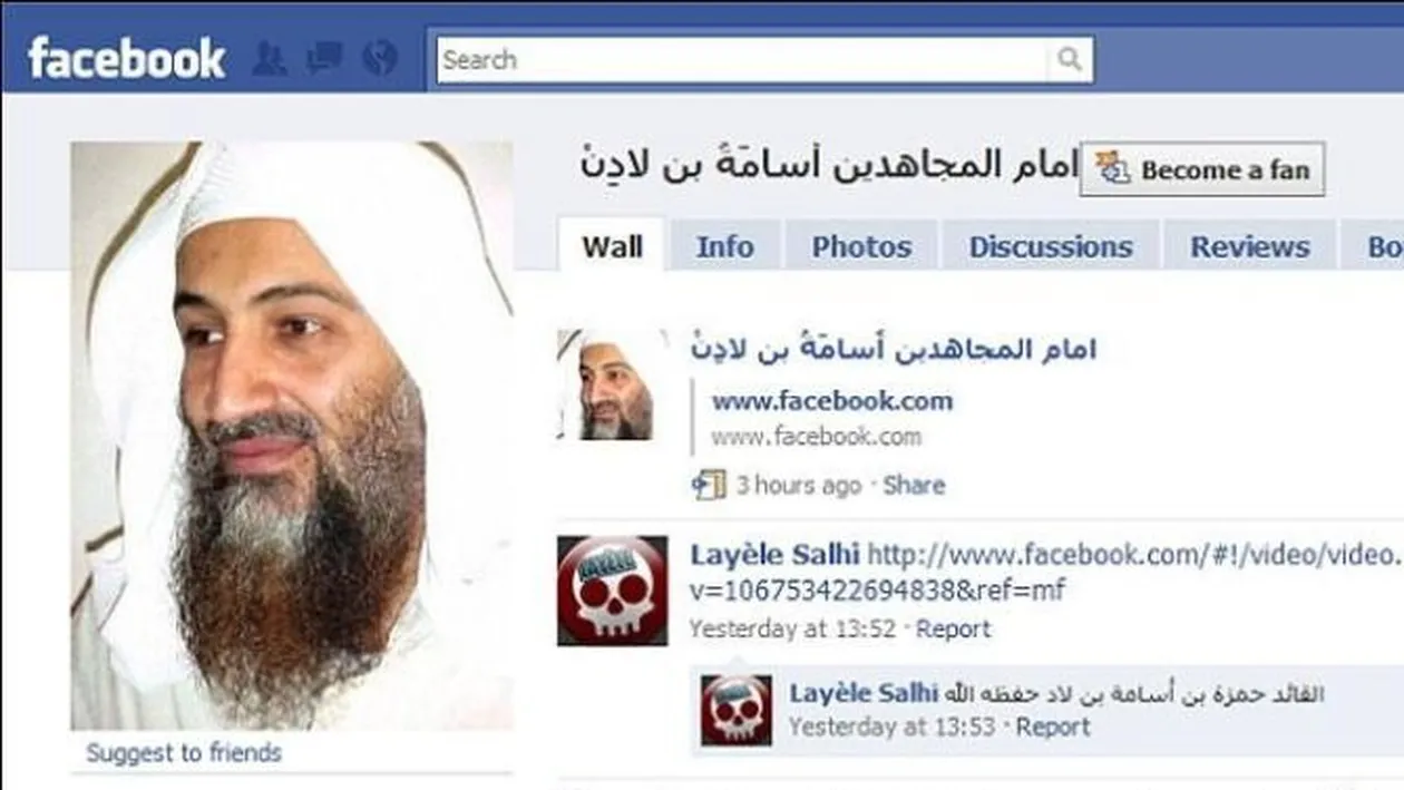 Osama bin Laden are cont pe Facebook!