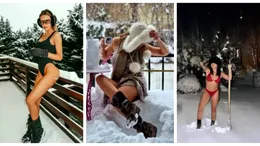 Vedetele din România, surprinse în zăpadă. Unele au pus mâna pe lopată, altele s-au distrat în ger