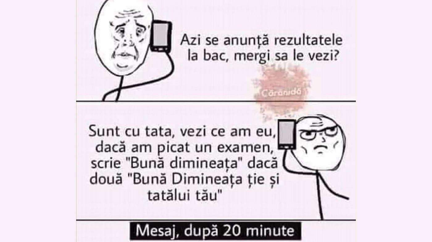 BANCUL ZILEI | "Azi se anunță rezultatele la Bacalaureat"