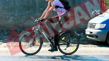 Roxana Ciuhulescu a facut pana cu bicicleta