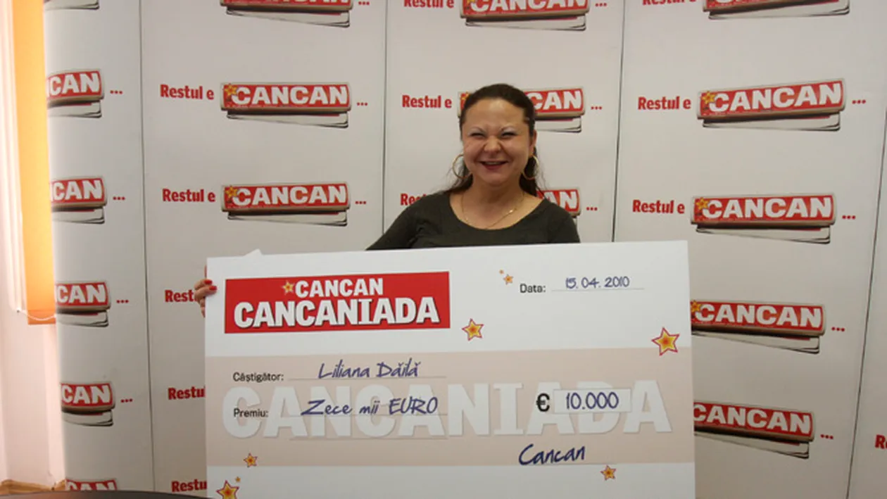 CANCANIADA: A castigat 10.000 de euro la extragerea finala!